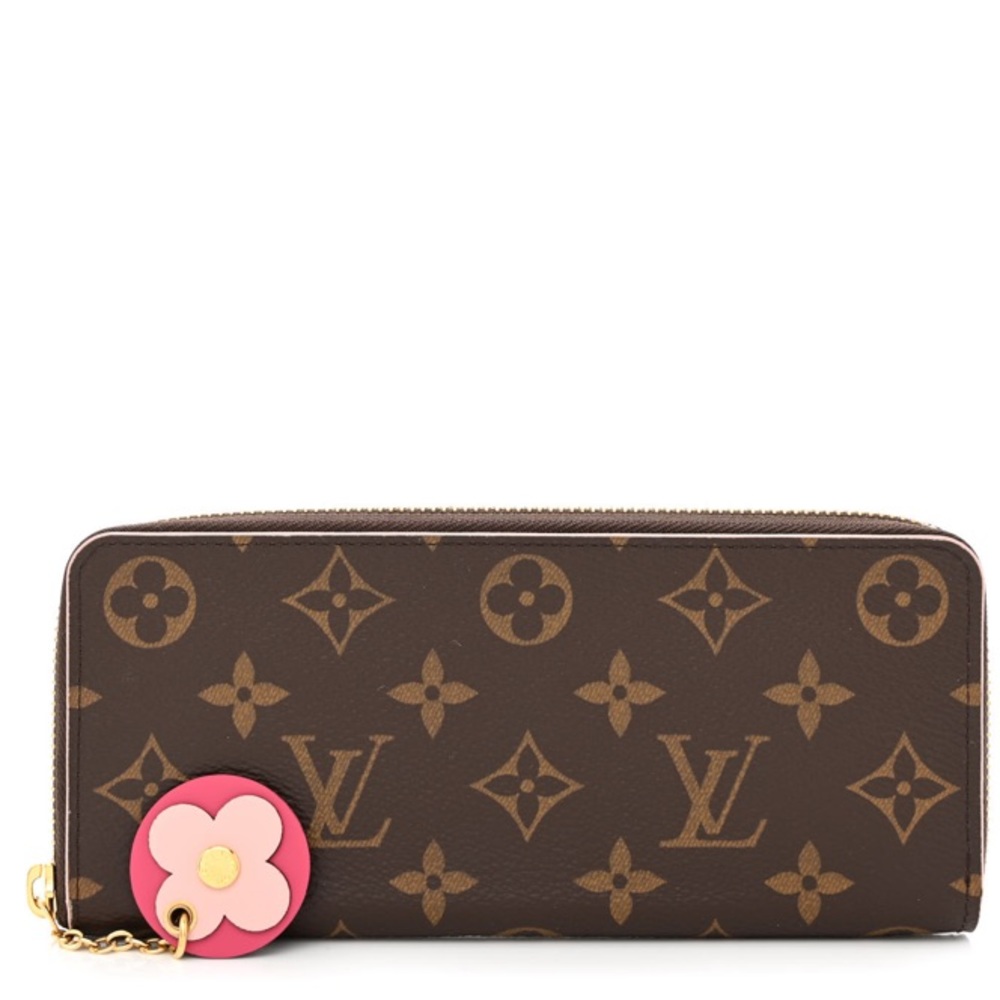 Authentic Louis Vuitton Clemence Wallet Limited Edition Blooming Flowers zippy